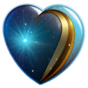 Celestial Blue Heart Emoji PNG Kuj65 PNG