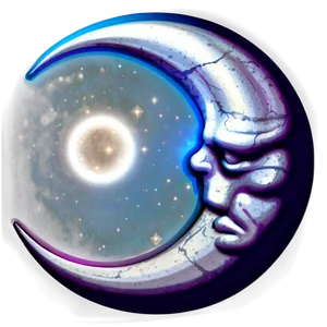 Celestial Crescent Artwork PNG 06252024 PNG