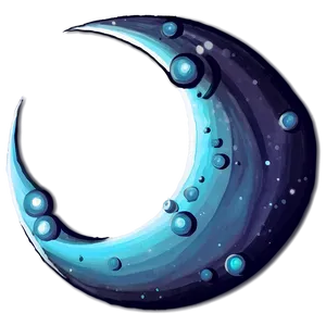 Celestial Crescent Artwork PNG Fag39 PNG
