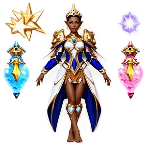 Celestial Elf Princess PNG 56