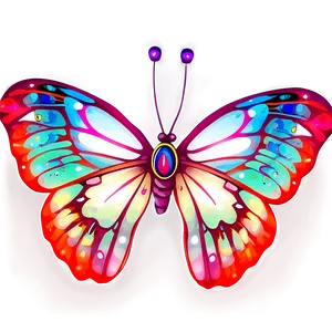 Celestial Glow Butterfly PNG Eet