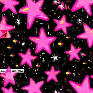 Celestial Pink Stars PNG 06122024 PNG