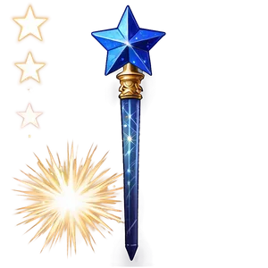 Celestial Star Wand Png 06132024 PNG image