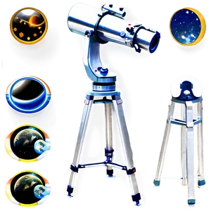 Celestial Viewing Telescope Png 05242024 PNG image