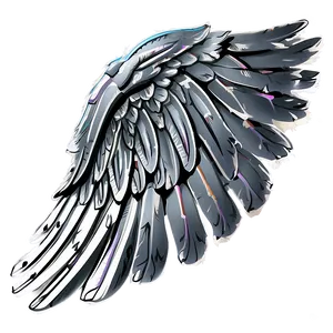 Celestial White Wings Outline Png 06262024 PNG image