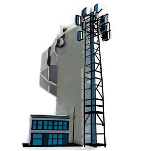 Cell Tower On Building PNG 50