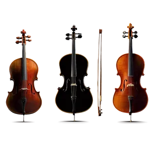 Cello And Bow Silhouette Png Vsd PNG image