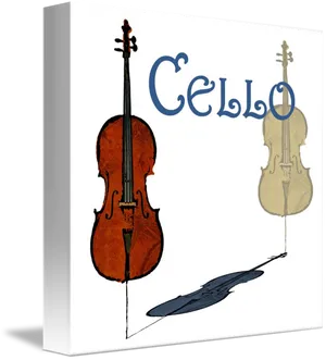 Cello Book Cover Art PNG image