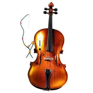 Cello With Christmas Lights Png 45 PNG image