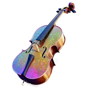 Cello With Glitter Png 05242024 PNG image