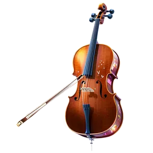 Cello With Sparkles Png Wws PNG image