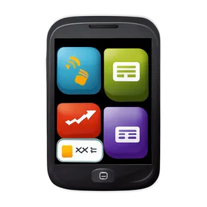 Cellphone Flat Icon PNG 4