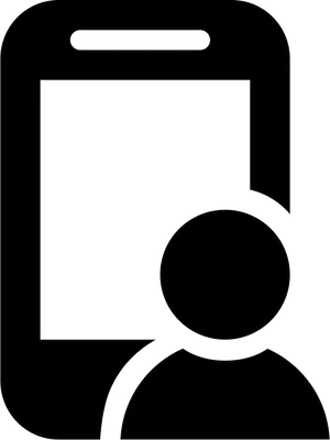Cellphone User Icon PNG