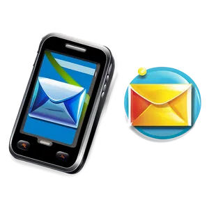 Cellphone With Email Icon PNG Cxt PNG