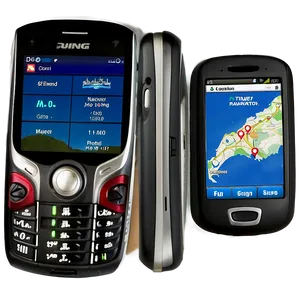 Cellphone With Gps Navigator Png Xbk8 PNG image