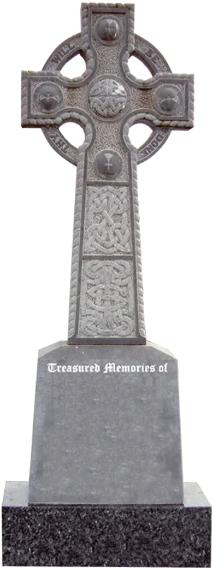 Celtic Cross Gravestone PNG