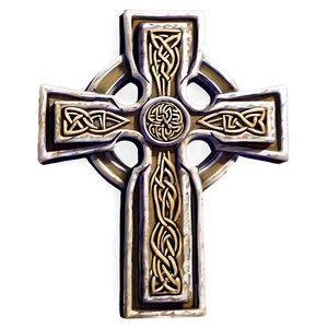 Celtic Cross In 3d Perspective PNG Yqp PNG