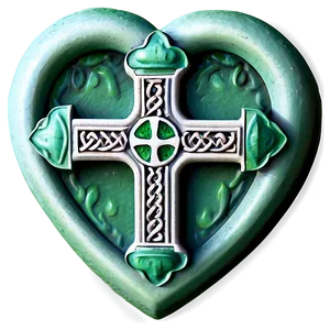 Celtic Cross In Heart Shape PNG Vws