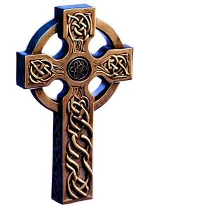 Celtic Cross In Moonlight PNG 8