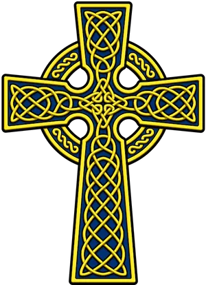 Celtic Cross Knotwork Art PNG image