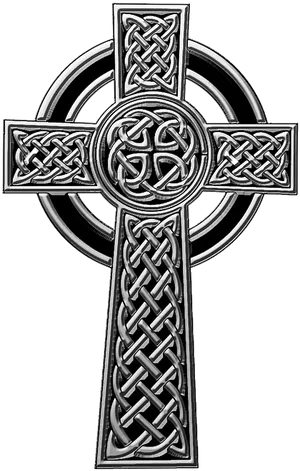 Celtic Cross Knotwork Design.png PNG