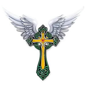 Celtic Cross With Angel Wings Png 29 PNG image