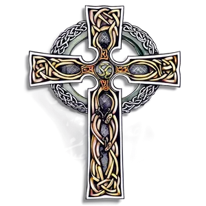 Celtic Cross With Dragons Png 37 PNG image