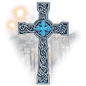 Celtic Cross With Holy Light PNG 06212024 PNG