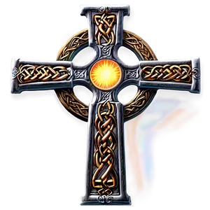 Celtic Cross With Holy Light PNG Cea55 PNG