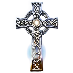 Celtic Cross With Holy Light PNG Uku PNG