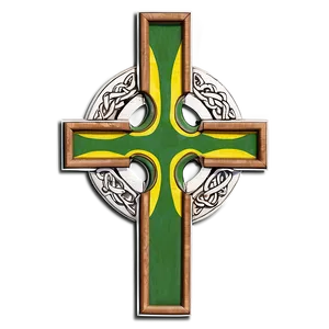 Celtic Cross With National Flag PNG Unc PNG