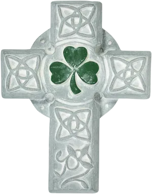 Celtic Crosswith Clover Carvings