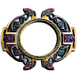 Celtic Decorative Frame PNG 30
