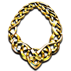 Celtic Gold Necklace PNG 42 PNG