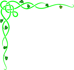 Celtic Knot Corner Design PNG image