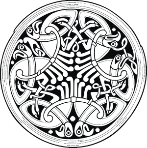 Celtic Knotwork Circle Design