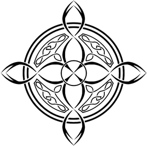 Celtic Knotwork Circle Design PNG