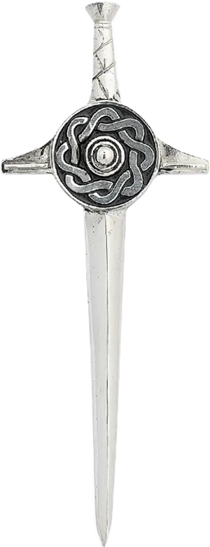 Celtic Knotwork Sword Pendant PNG