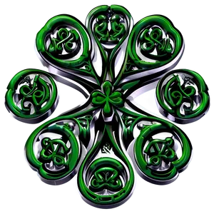 Celtic Shamrock Design PNG 88