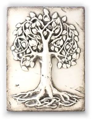 Celtic Treeof Life Carving PNG image