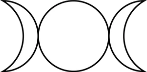 Celtic Triple Moon Symbol PNG