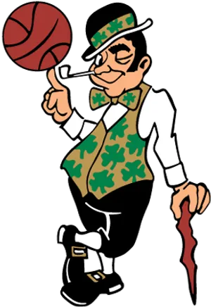 Celtics Basketball Team Mascot PNG image