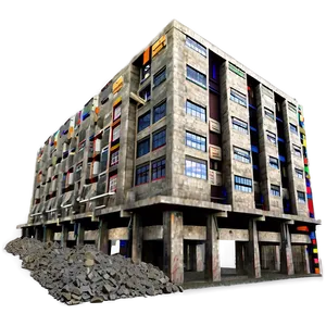Cement Structure Building PNG 06122024