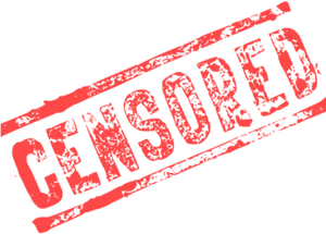 Censored Stamp Graphic PNG image