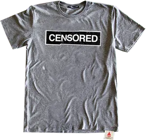Censored T Shirt Design PNG image