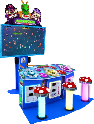 Centipede Arcade Game Machine PNG image