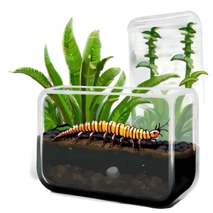 Centipede In Terrarium PNG 05242024 PNG