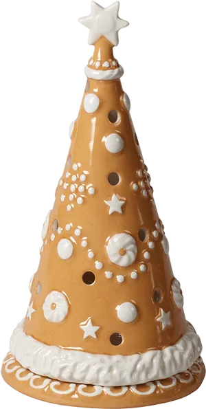 Ceramic Christmas Tree Cookie Jar PNG