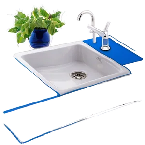 Ceramic Kitchen Sink Png Sen21 PNG image