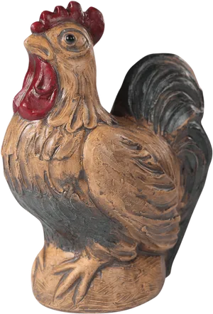 Ceramic Rooster Figurine